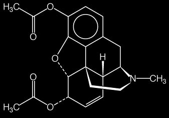 chemický vzorec heroinu